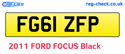 FG61ZFP are the vehicle registration plates.