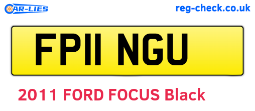 FP11NGU are the vehicle registration plates.