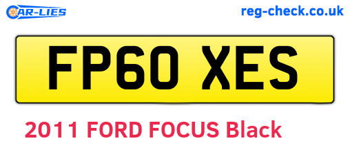FP60XES are the vehicle registration plates.