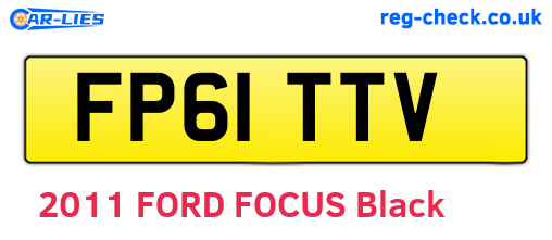FP61TTV are the vehicle registration plates.