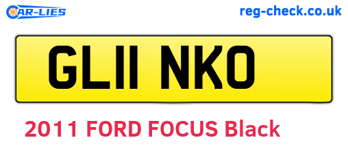 GL11NKO are the vehicle registration plates.