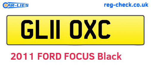 GL11OXC are the vehicle registration plates.