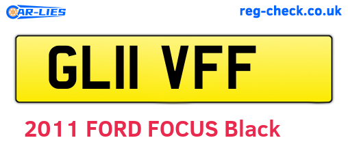 GL11VFF are the vehicle registration plates.