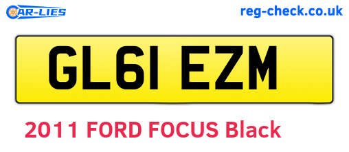 GL61EZM are the vehicle registration plates.