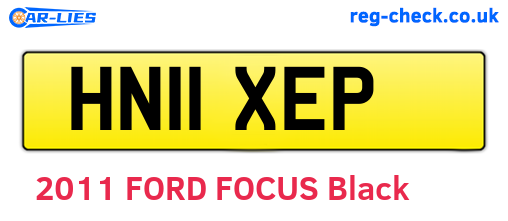 HN11XEP are the vehicle registration plates.