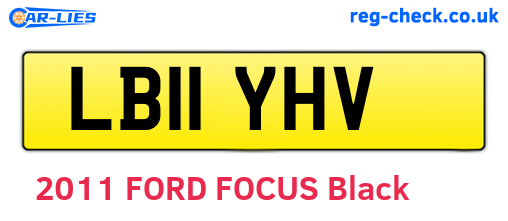 LB11YHV are the vehicle registration plates.