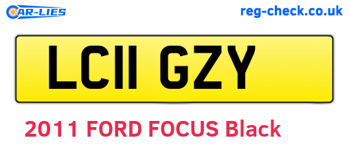 LC11GZY are the vehicle registration plates.