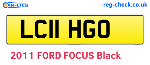 LC11HGO are the vehicle registration plates.