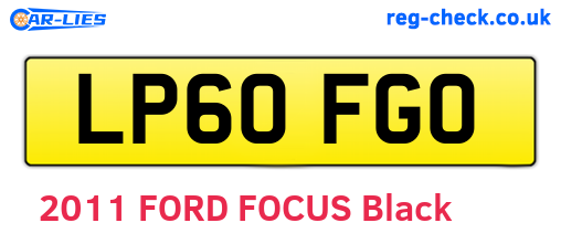 LP60FGO are the vehicle registration plates.