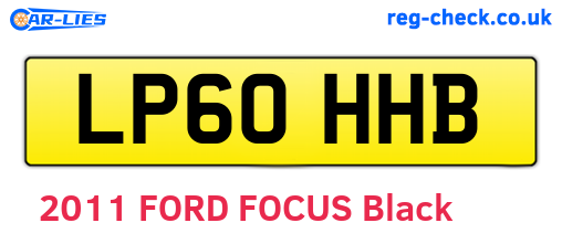 LP60HHB are the vehicle registration plates.