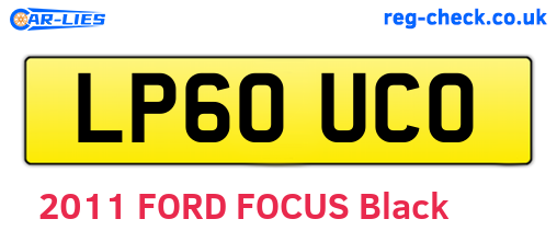 LP60UCO are the vehicle registration plates.