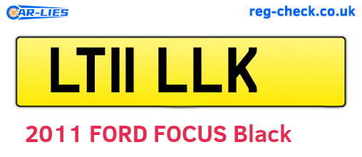 LT11LLK are the vehicle registration plates.