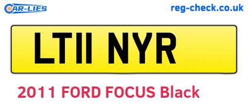 LT11NYR are the vehicle registration plates.