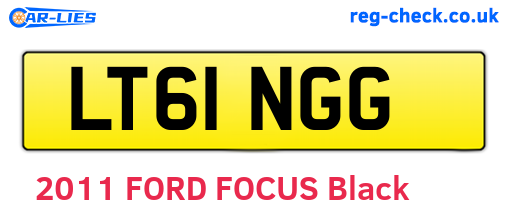 LT61NGG are the vehicle registration plates.