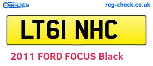 LT61NHC are the vehicle registration plates.