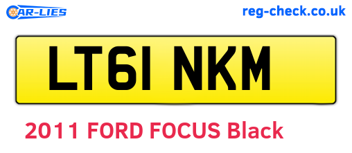 LT61NKM are the vehicle registration plates.