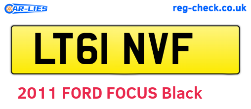 LT61NVF are the vehicle registration plates.