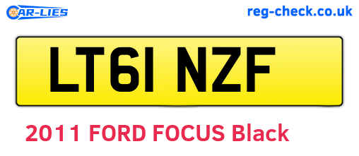 LT61NZF are the vehicle registration plates.