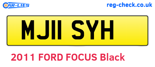 MJ11SYH are the vehicle registration plates.