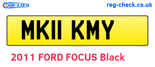 MK11KMY are the vehicle registration plates.