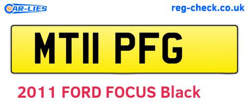 MT11PFG are the vehicle registration plates.