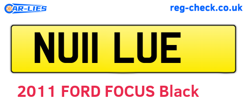 NU11LUE are the vehicle registration plates.