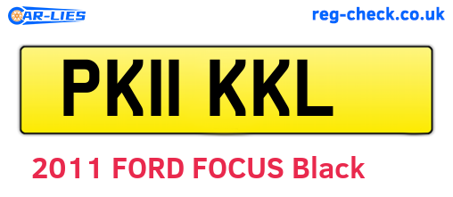 PK11KKL are the vehicle registration plates.