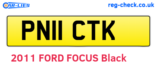 PN11CTK are the vehicle registration plates.