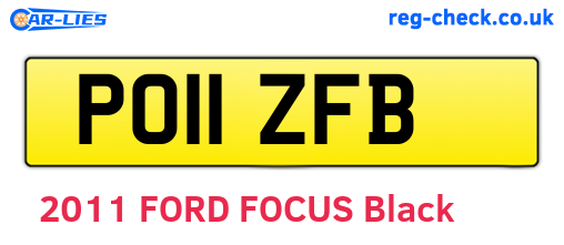 PO11ZFB are the vehicle registration plates.