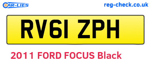 RV61ZPH are the vehicle registration plates.