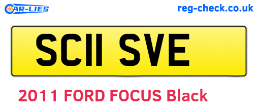 SC11SVE are the vehicle registration plates.