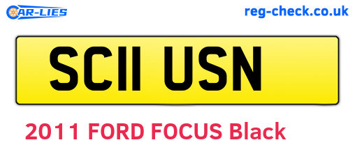 SC11USN are the vehicle registration plates.