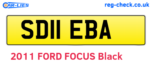 SD11EBA are the vehicle registration plates.