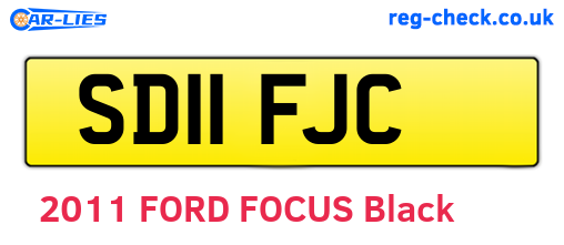 SD11FJC are the vehicle registration plates.