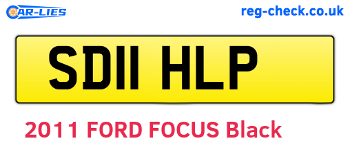 SD11HLP are the vehicle registration plates.