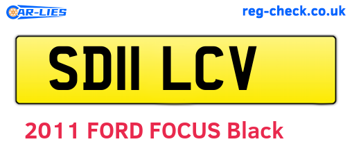 SD11LCV are the vehicle registration plates.