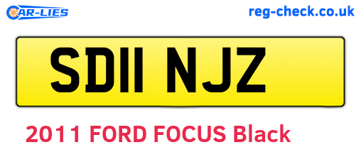 SD11NJZ are the vehicle registration plates.