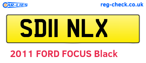 SD11NLX are the vehicle registration plates.