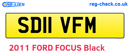 SD11VFM are the vehicle registration plates.