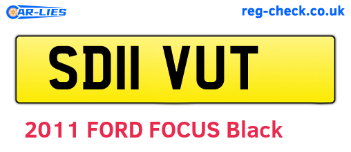 SD11VUT are the vehicle registration plates.