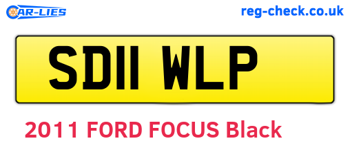 SD11WLP are the vehicle registration plates.