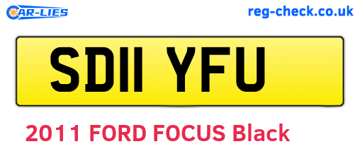SD11YFU are the vehicle registration plates.