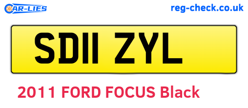 SD11ZYL are the vehicle registration plates.