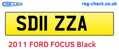 SD11ZZA are the vehicle registration plates.