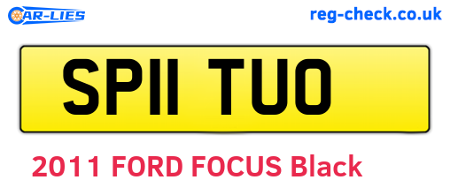 SP11TUO are the vehicle registration plates.