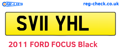 SV11YHL are the vehicle registration plates.