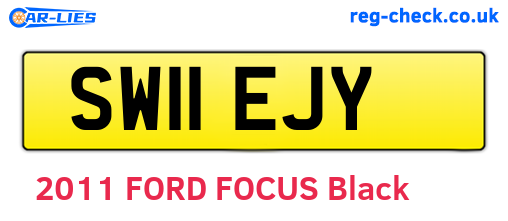 SW11EJY are the vehicle registration plates.