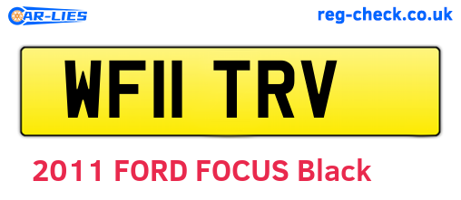 WF11TRV are the vehicle registration plates.