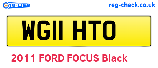 WG11HTO are the vehicle registration plates.