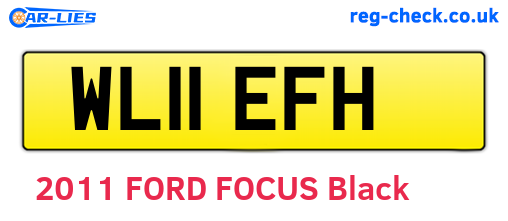 WL11EFH are the vehicle registration plates.